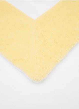 Detail View - Click To Enlarge - ABYSS - Portofino Beach Towel — White/Popcorn
