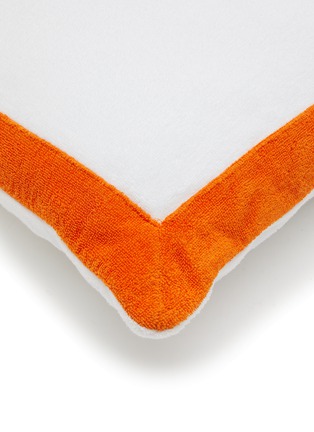 Detail View - Click To Enlarge - ABYSS - Portofino Cushion — White/Tangerine