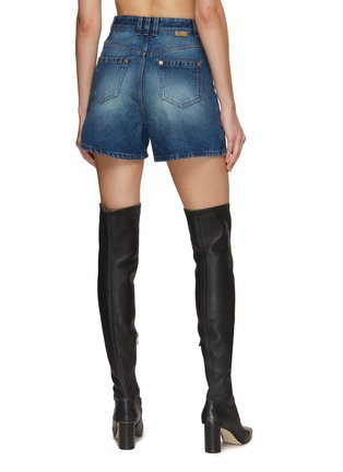 Back View - Click To Enlarge - BALMAIN - Buttoned Denim Shorts