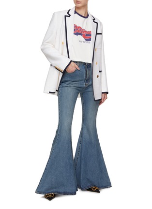Figure View - Click To Enlarge - BALMAIN - 70s Logo Print T-Shirt