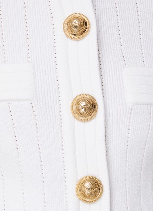  - BALMAIN - Buttoned Pockets Knit Cardigan