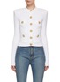 Main View - Click To Enlarge - BALMAIN - Buttoned Pockets Knit Cardigan