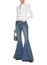 Figure View - Click To Enlarge - BALMAIN - Buttoned Pockets Knit Cardigan