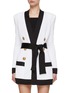 Main View - Click To Enlarge - BALMAIN - 6-Button Belted Knit Cardigan