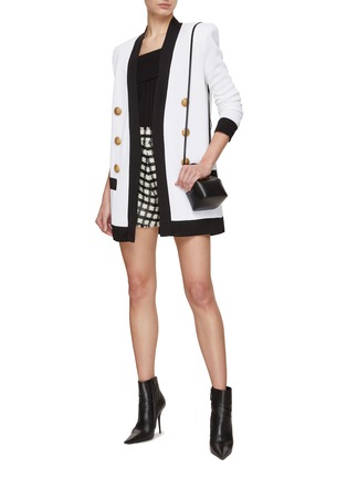Figure View - Click To Enlarge - BALMAIN - 6-Button Belted Knit Cardigan