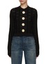 Main View - Click To Enlarge - BALMAIN - Monogram Mesh Knit Top