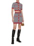 Figure View - Click To Enlarge - BALMAIN - Monogram Knit Mini Skirt