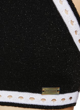  - BALMAIN - Contrasting Trims Cropped Top