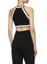 Back View - Click To Enlarge - BALMAIN - Contrasting Trims Cropped Top
