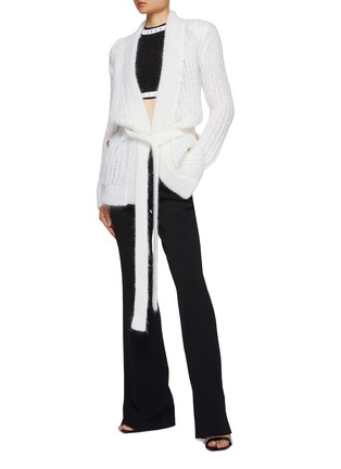 Figure View - Click To Enlarge - BALMAIN - Contrasting Trims Cropped Top