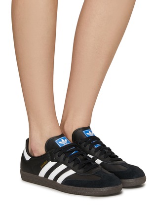 Figure View - Click To Enlarge - ADIDAS - ‘Samba’ Low Top Gum Sole Leather Sneakers