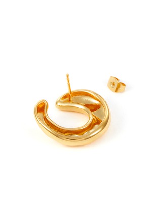 Detail View - Click To Enlarge - MISSOMA - 18k Gold Plated Brass Medium Twisted Stud Earrings