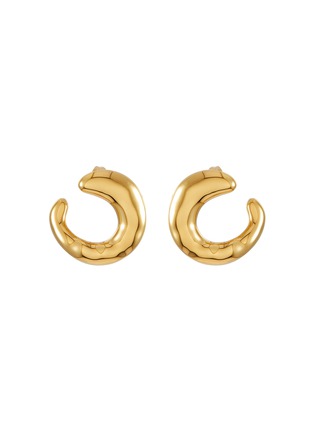 Main View - Click To Enlarge - MISSOMA - 18k Gold Plated Brass Medium Twisted Stud Earrings