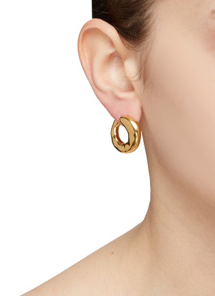 Figure View - Click To Enlarge - MISSOMA - 18k Gold Plated Brass Medium Twisted Stud Earrings