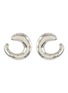 Main View - Click To Enlarge - MISSOMA - Rhodium Plated Sterling Silver Twisted Medium Stud Earrings