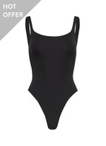 SKIMS ブラックハートカットアウトドレス SKIMS | Fits Everybody Square Neck Bodysuit | BLACK | Women