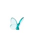 BACCARAT - Lucky Butterfly Crystal Sculpture —Turquoise Blue