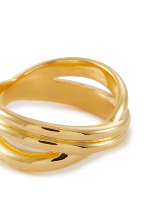 Detail View - Click To Enlarge - MISSOMA - ‘Helical’ 18k Gold Plated Sterling Silver Infini Ring