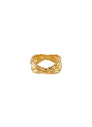Main View - Click To Enlarge - MISSOMA - ‘Helical’ 18k Gold Plated Sterling Silver Infini Ring