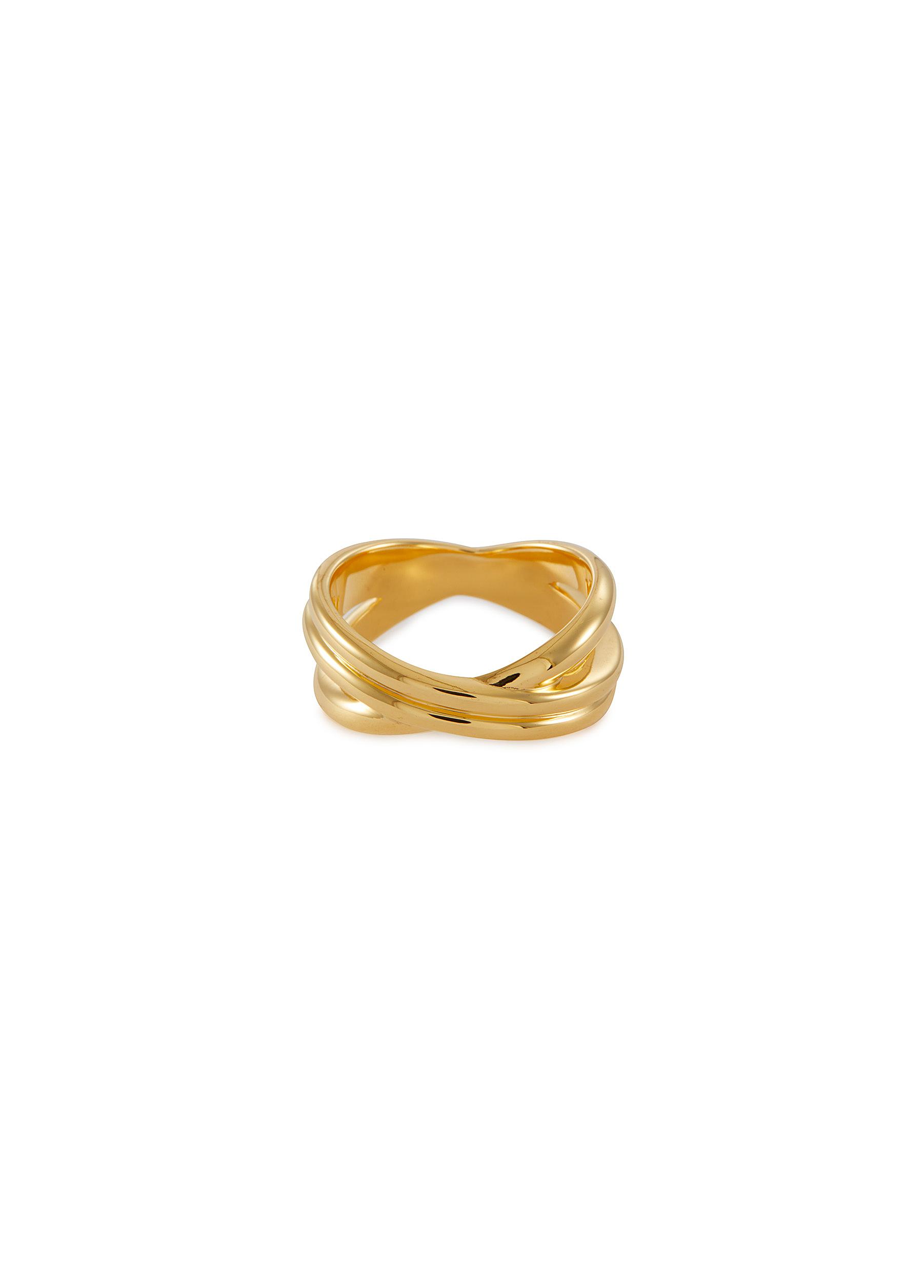 MISSOMA ‘HELICAL' 18K GOLD PLATED STERLING SILVER INFINI RING