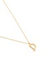 Detail View - Click To Enlarge - MISSOMA - Gold Plated Sterling Silver Curly Letter 'D' Pendant Necklace