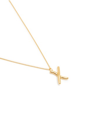 MISSOMA | Gold Plated Sterling Silver Curly Letter 'X' Pendant Necklace ...