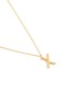 Detail View - Click To Enlarge - MISSOMA - Gold Plated Sterling Silver Curly Letter 'X' Pendant Necklace