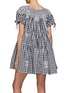 Back View - Click To Enlarge - INNIKA CHOO - Gingham Cotton Mini Dress