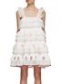 Main View - Click To Enlarge - INNIKA CHOO - Tiered Cotton Mini Dress