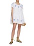 Figure View - Click To Enlarge - INNIKA CHOO - Embroidered Mini Dress