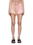Main View - Click To Enlarge - INNIKA CHOO - Floral Patch Bicoloured Drawstring Shorts