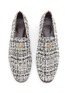 Detail View - Click To Enlarge - BOUGEOTTE - Flaneur Heeled Tweed Loafers