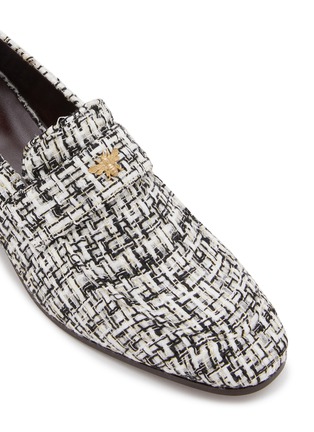 Detail View - Click To Enlarge - BOUGEOTTE - Flaneur Heeled Tweed Loafers