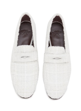 Detail View - Click To Enlarge - BOUGEOTTE - Flaneur Lurex Tweed Loafers
