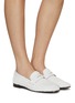 Figure View - Click To Enlarge - BOUGEOTTE - Flaneur Lurex Tweed Loafers