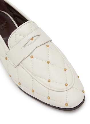 Detail View - Click To Enlarge - BOUGEOTTE - Flaneur Studded Leather Loafers