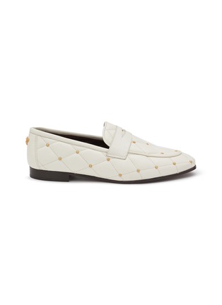 Main View - Click To Enlarge - BOUGEOTTE - Flaneur Studded Leather Loafers