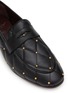 Detail View - Click To Enlarge - BOUGEOTTE - Flaneur Studded Leather Loafers