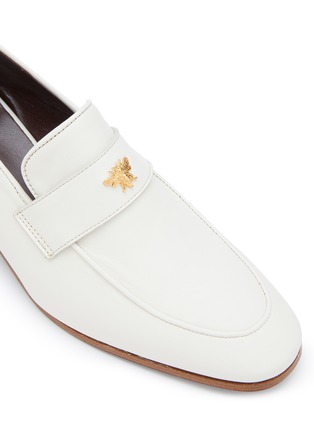 Detail View - Click To Enlarge - BOUGEOTTE - Flaneur Heeled Leather Loafers