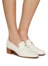 Figure View - Click To Enlarge - BOUGEOTTE - Flaneur Heeled Leather Loafers