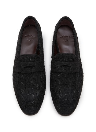 Detail View - Click To Enlarge - BOUGEOTTE - Flaneur Lurex Tweed Loafers