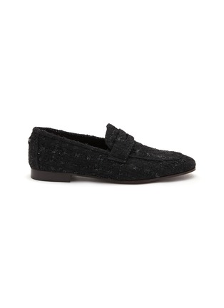 Main View - Click To Enlarge - BOUGEOTTE - Flaneur Lurex Tweed Loafers
