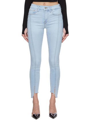 Main View - Click To Enlarge - GOOD AMERICAN - Good Legs Raw Jagged Edge Jeans