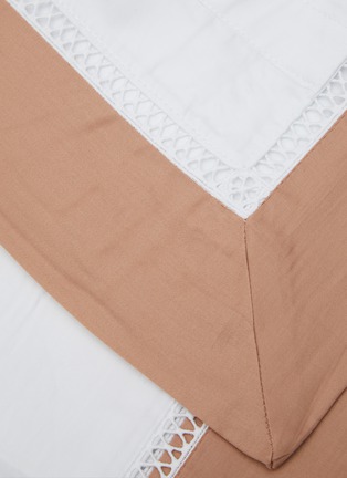 Detail View - Click To Enlarge - YVES DELORME - Walton Duvet Cover — Sienna
