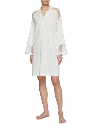  - YVES DELORME - Lyrisme Short Nightdress — Size XS/Ecru