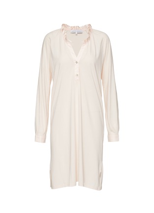 Main View - Click To Enlarge - YVES DELORME - Conte Short Nightdress — Size XS/Perle