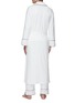 Back View - Click To Enlarge - YVES DELORME - Tempo Dressing Gown — Size M/Ecru