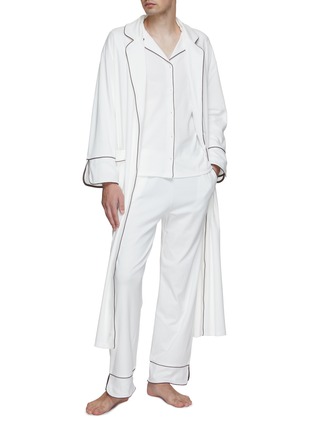  - YVES DELORME - Tempo Dressing Gown — Size M/Ecru