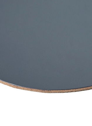 Detail View - Click To Enlarge - THE CONRAN SHOP - Cuero Recycled Leather Round Placemat — Grey