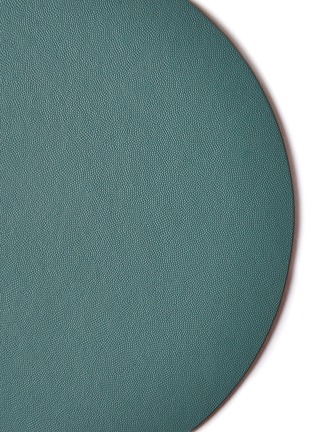 Detail View - Click To Enlarge - THE CONRAN SHOP - Cuero Recycled Leather Round Coaster — Eucalyptus